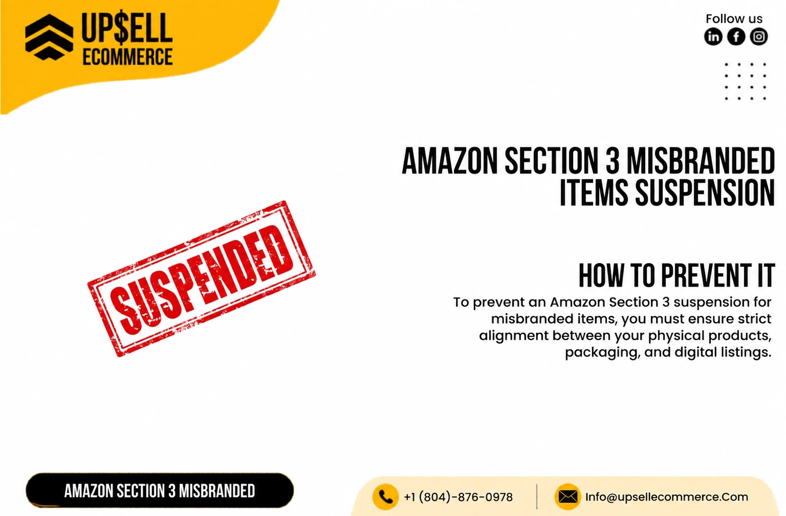 Amazon Section 3 Misbranded Items Suspension: How to Prevent It