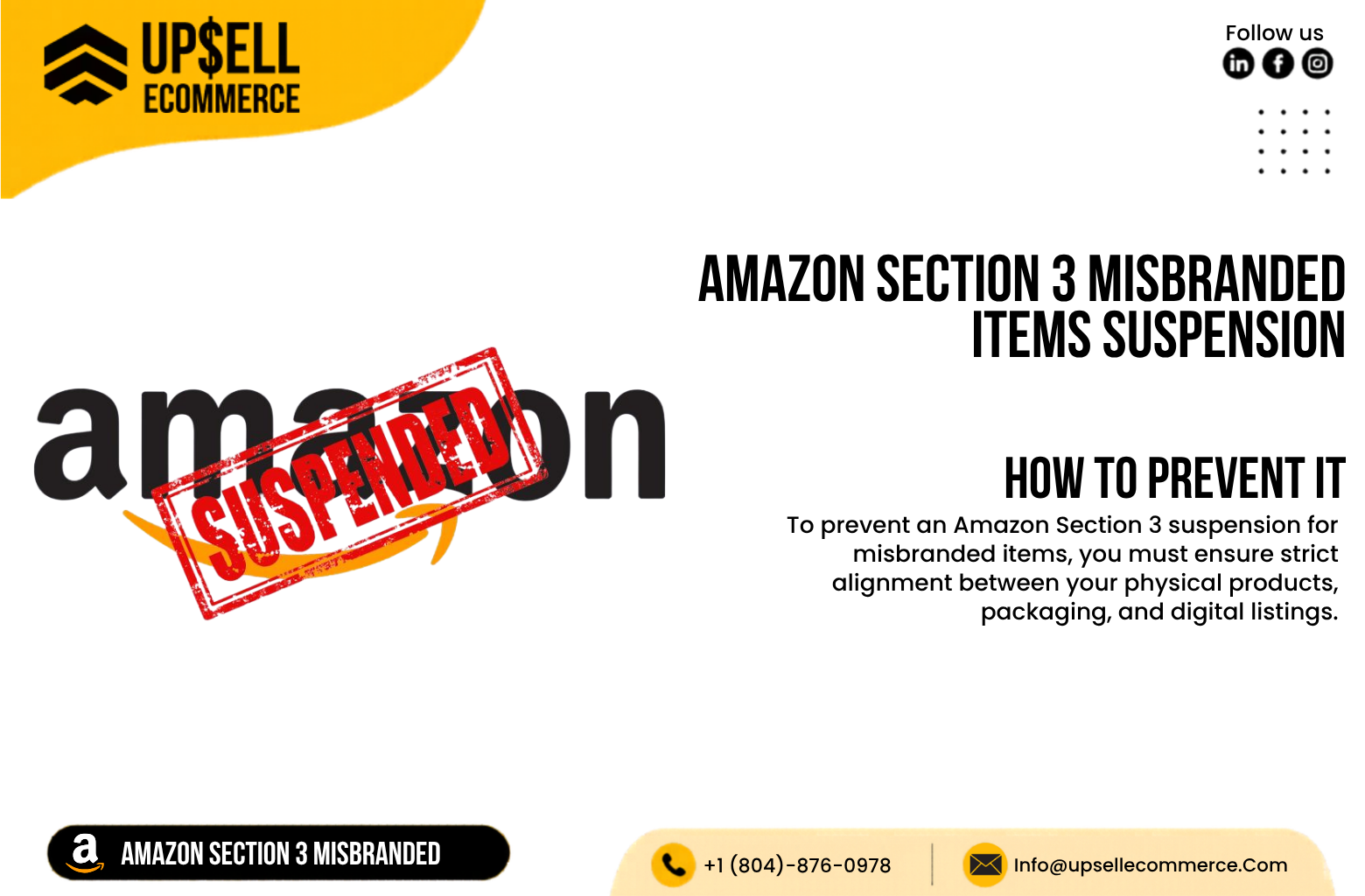 Amazon Section 3 Misbranded Items Suspension: How to Prevent It